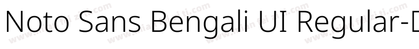 Noto Sans Bengali UI Regular字体转换